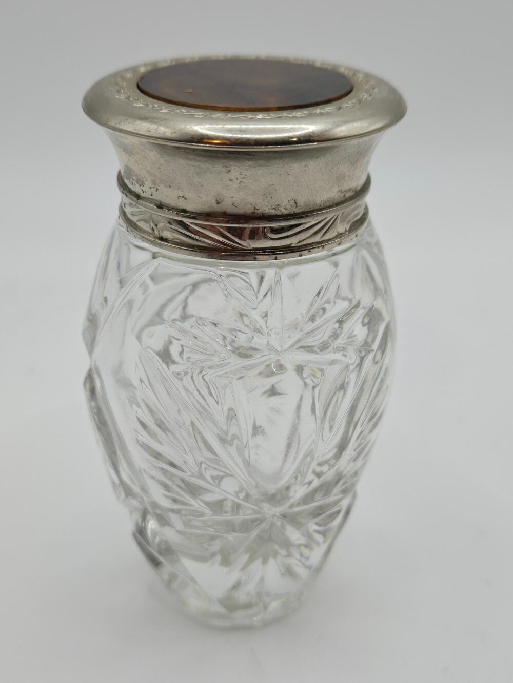 Vintage RALPH LAUREN Safari Climate Response Body Lotion Empty Cut Glass Bottle